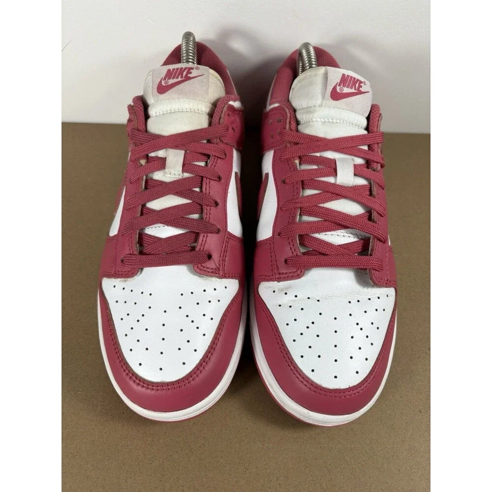 Nike Dunk Low Archeo Pink DD1503-111 Women’s Size 8.5 White Pink Sneakers  (A-1)